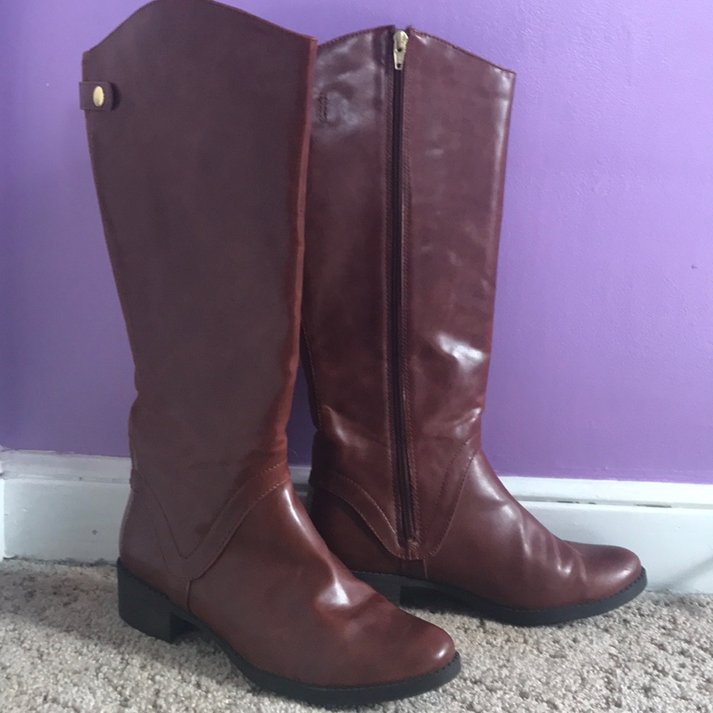 Brown riding boots size 10